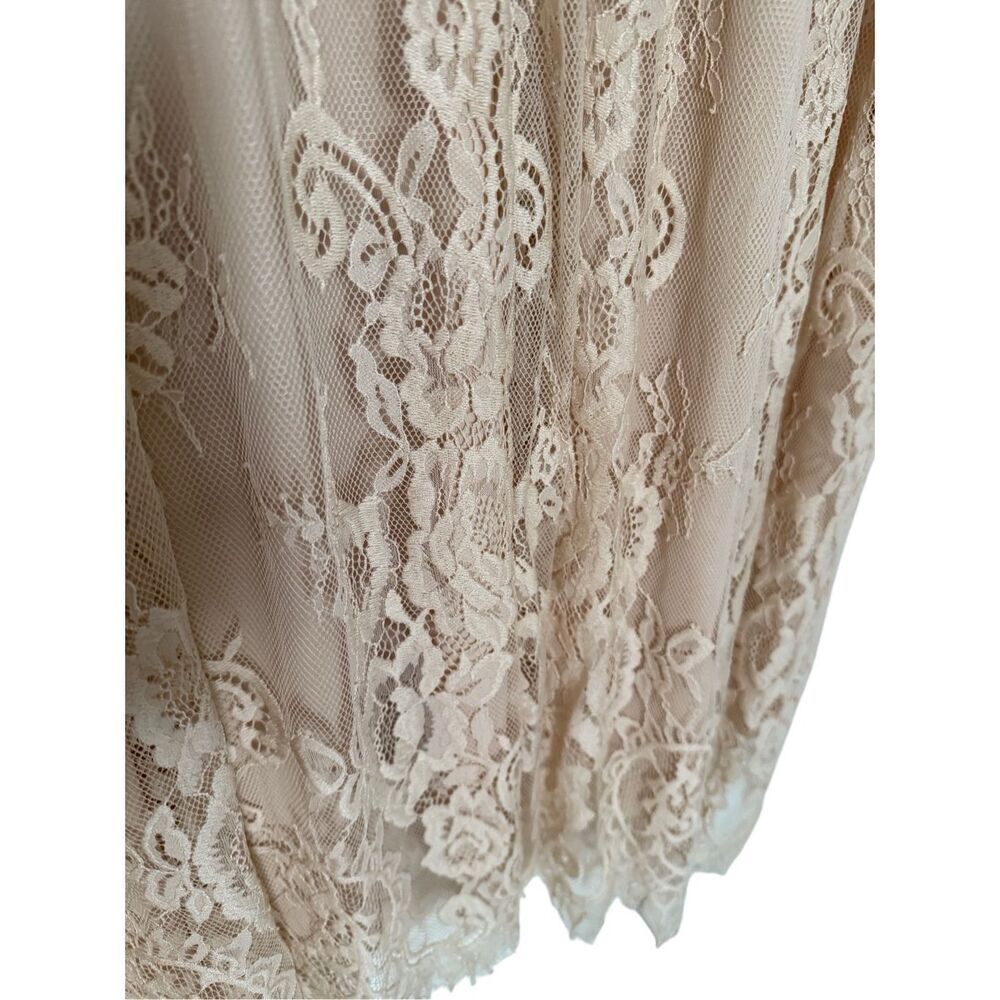 NWT Modcloth Womens Cream Black Aisle Be Seeing You Lace Midi Dress Size Large - Picture 6 of 15